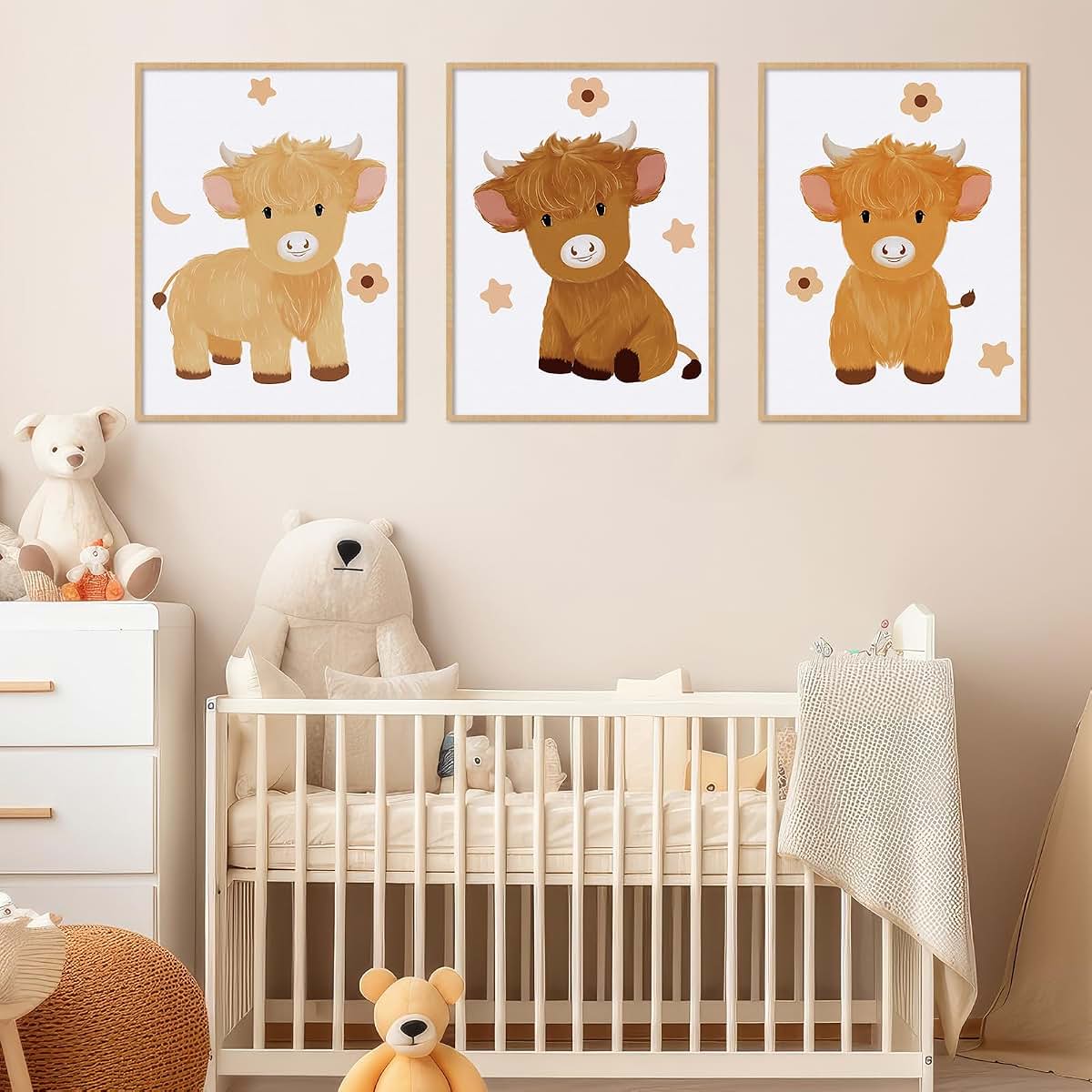 Baby Nursery Wall Art Decoration for Playroom and Bedroom