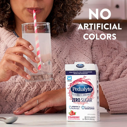 Pedialyte Electrolyte Drink Mix Strawberry
