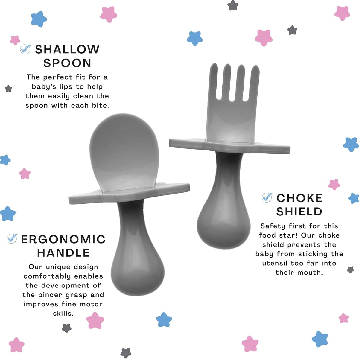 Elli&Nooli Silicone Baby Utensils Set - 2 Count, Yellow (photo 3)