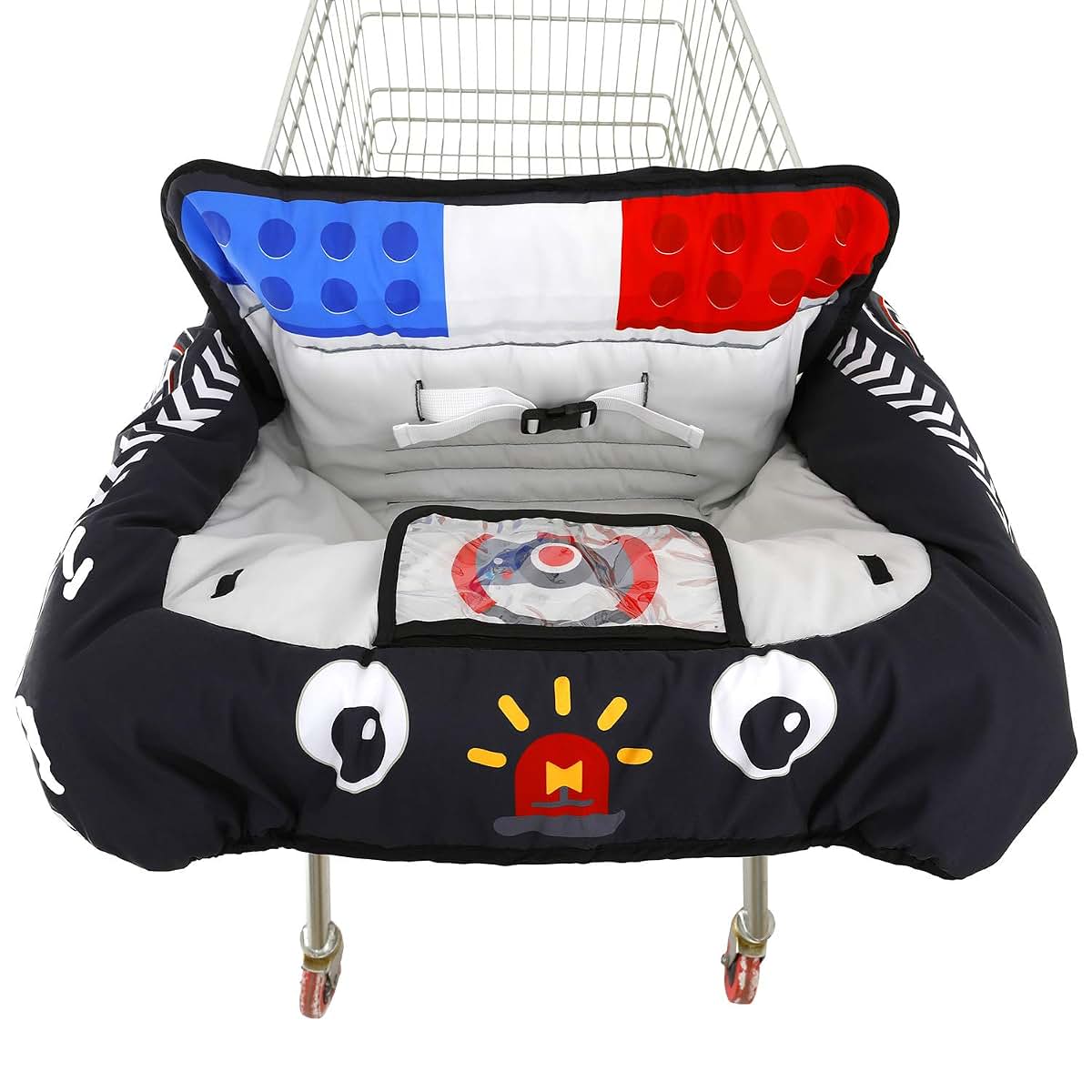 Eyou Baby Police Car Grocery Cart Cover