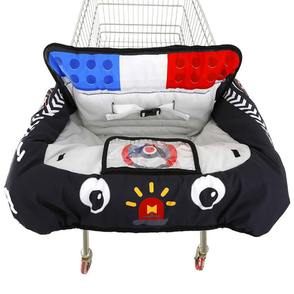Eyou Baby Police Car Grocery Cart Cover