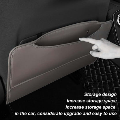 BAWPMAQY 2-Pack Car Seat Kick Mat Protectors in Black (photo 4)