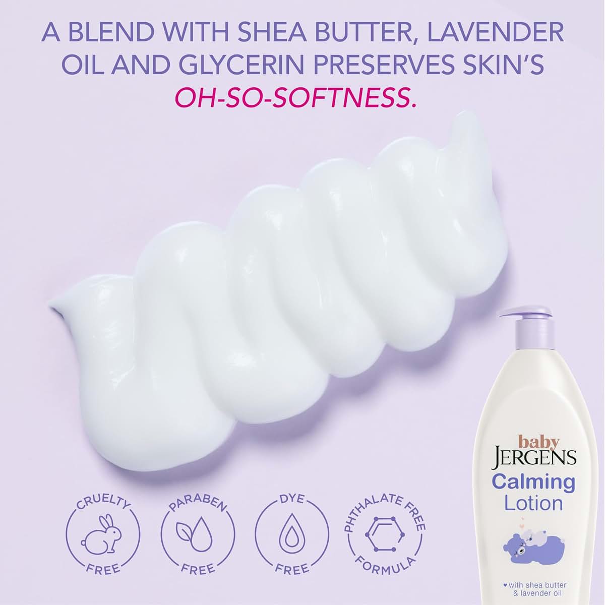 Jergens Baby Calming Lotion with Shea Butter and Lavender Oil