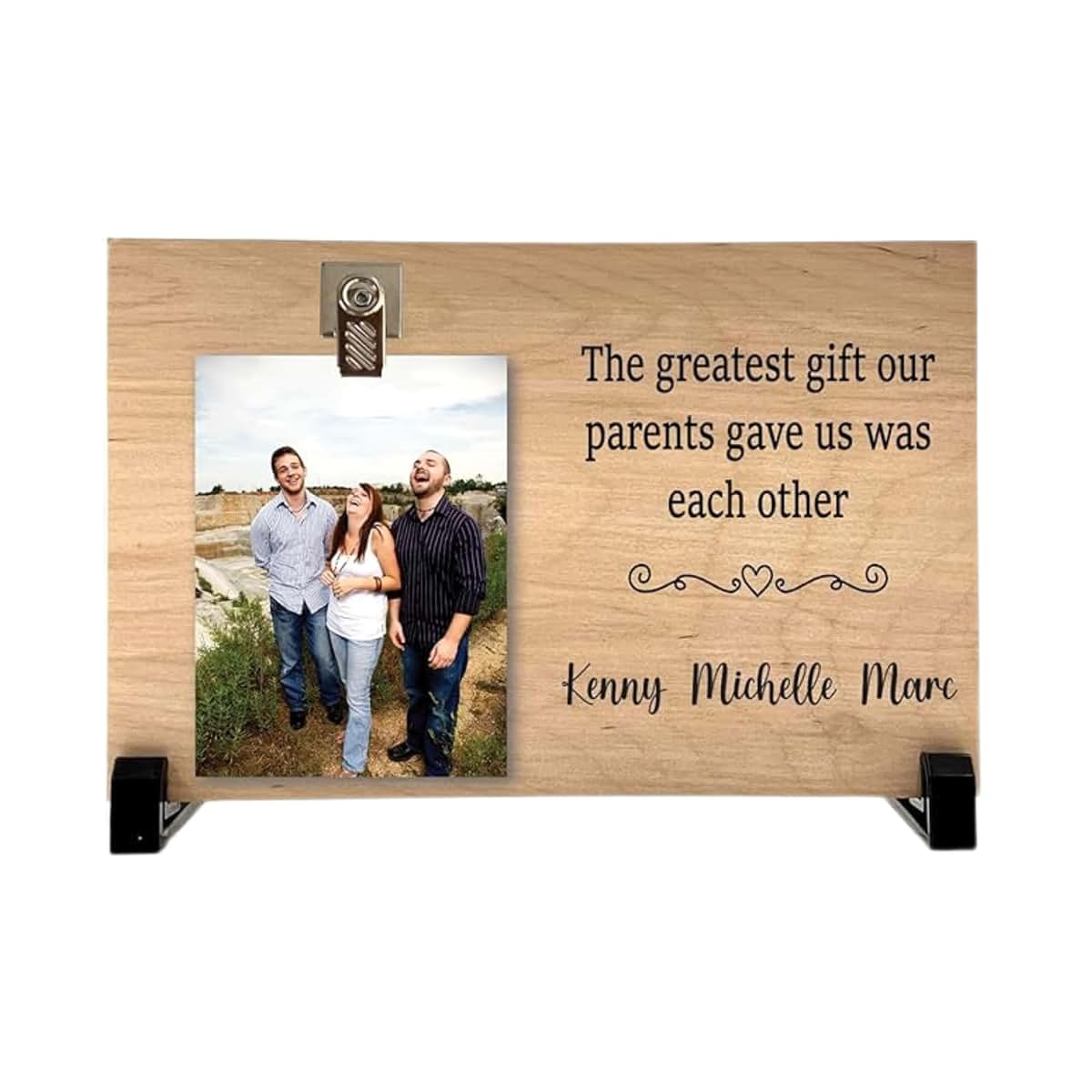 Florida-Funshine Personalized Sibling Wood Picture Frame