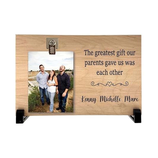 Florida-Funshine Personalized Sibling Wood Picture Frame