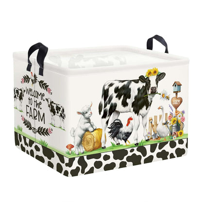 Stars of Dream Farm Animals Storage Basket, Collapsible, 36L