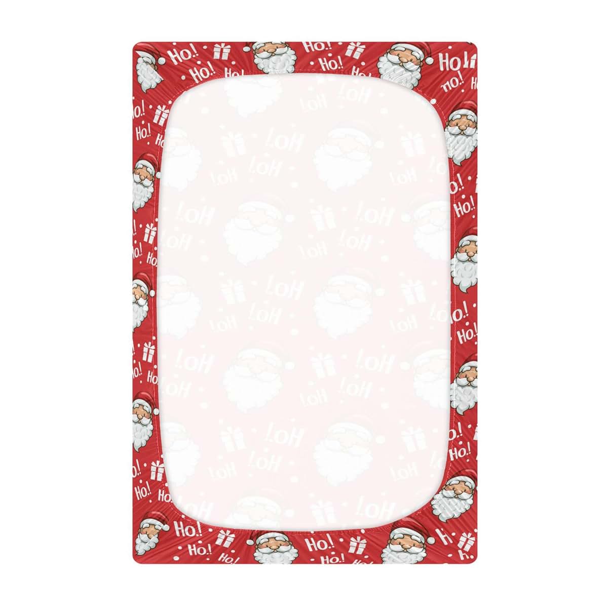 Mazeann Christmas Santa Fitted Crib Sheet