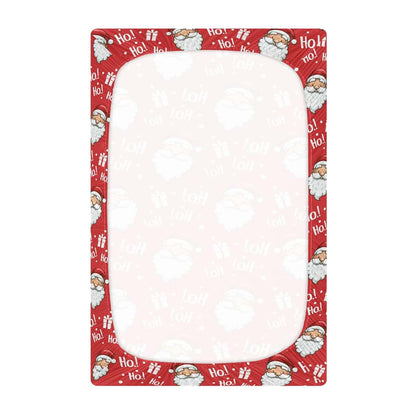 Mazeann Christmas Santa Fitted Crib Sheet