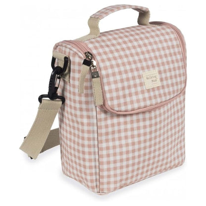Walking Mum I Love Vichy Isothermal Bag for Baby Food in Rose