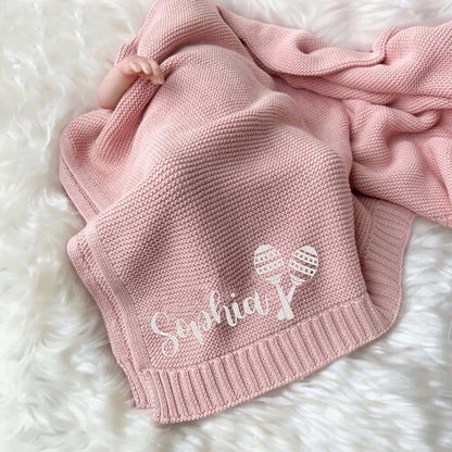 Noni Luxury Personalized Baby Blanket, Customize Baby Blanket, Name Baby Blanket, Embroidered Baby Blanket, Baby (photo 2)