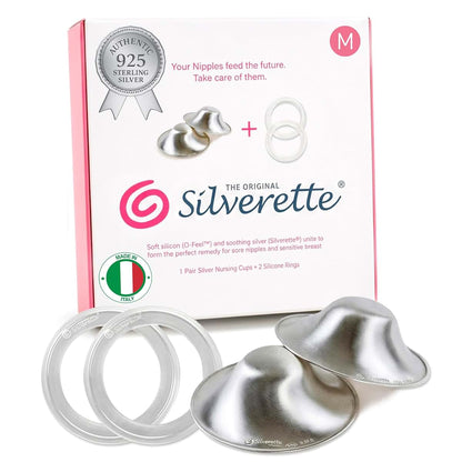 Silverette Nursing Cups with Soft Silicone Rings