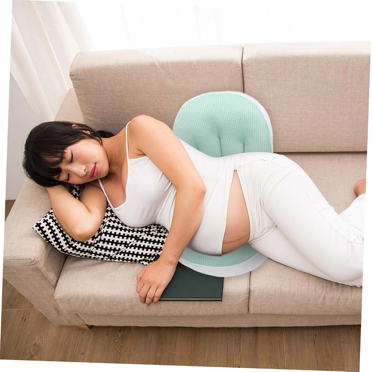 HANABASS Pregnancy Pillow Set with Adjustable Length and Waistline Support (photo 4)