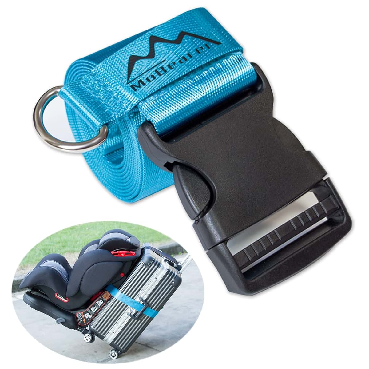 Car Seat Travel Strap for Kid Car Seat and Luggage Transport