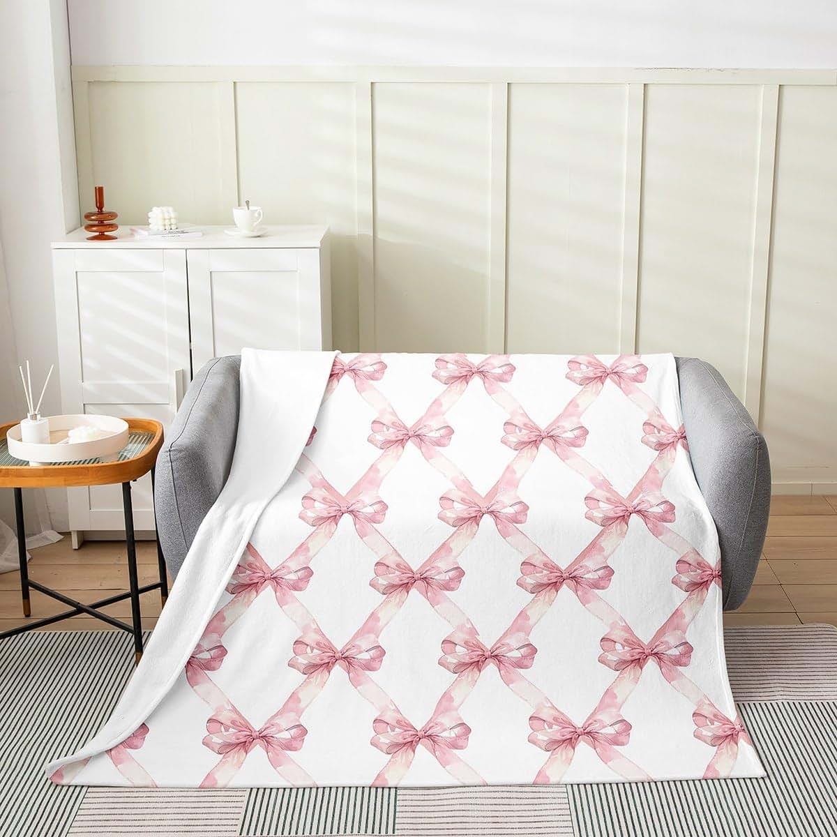 Manfei Flannel Fleece Throw Blanket for Kids & Home Decor
