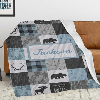 ColorAce Custom Personalized Flannel Blanket (photo 2)