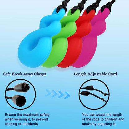 Sensory Silicone Chew Necklaces for Kids Sensory Toy Set