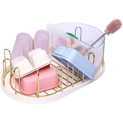 Winnie & Lu Baby Bottle Drying Rack, Stainless Steel, Open-Air Drying, Dishwasher Safe