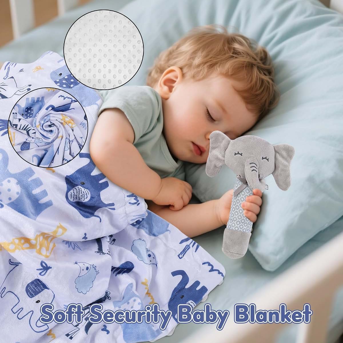 Rieltec Newborn Baby Boy Gift Set With Blanket And Essentials (photo 4)