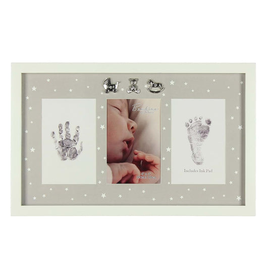Juliana Baby Hand and Foot Print Photo Frame Kit Black