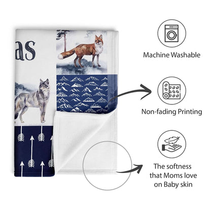 MDPrints Global 2 Pcs Baby Crib Bedding Set for Boys and Girls, Newborn Infant & Toddler Nursery Bed Set Decor, Canvas (photo 4)