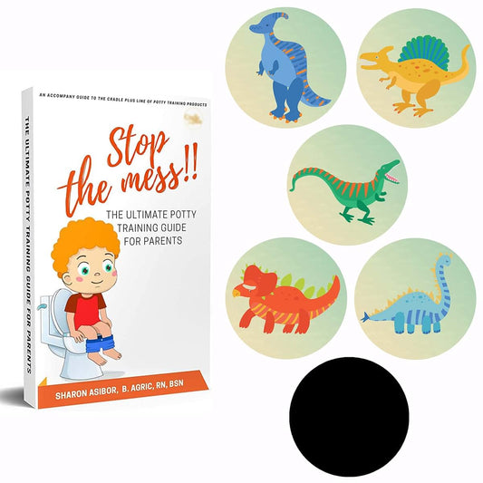 CRADLE PLUS PREGNANCY BABY & TODDLERS Potty Training Seat Magic Sticker | Dinosaur Potty Training Toilet Color Changing