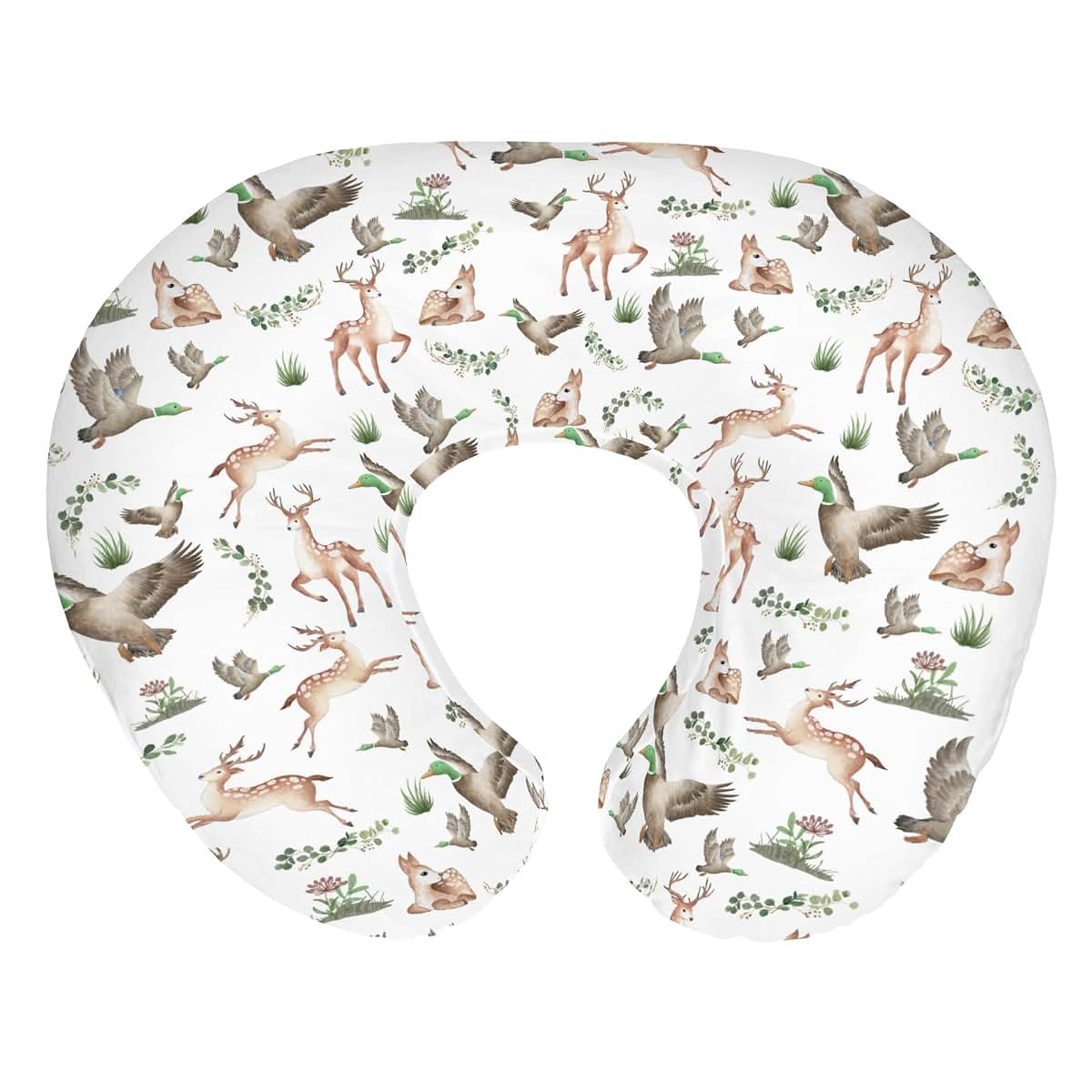 BabyOneStop Wild Animals Nursing Pillow Cover, U-Shaped Slipcover