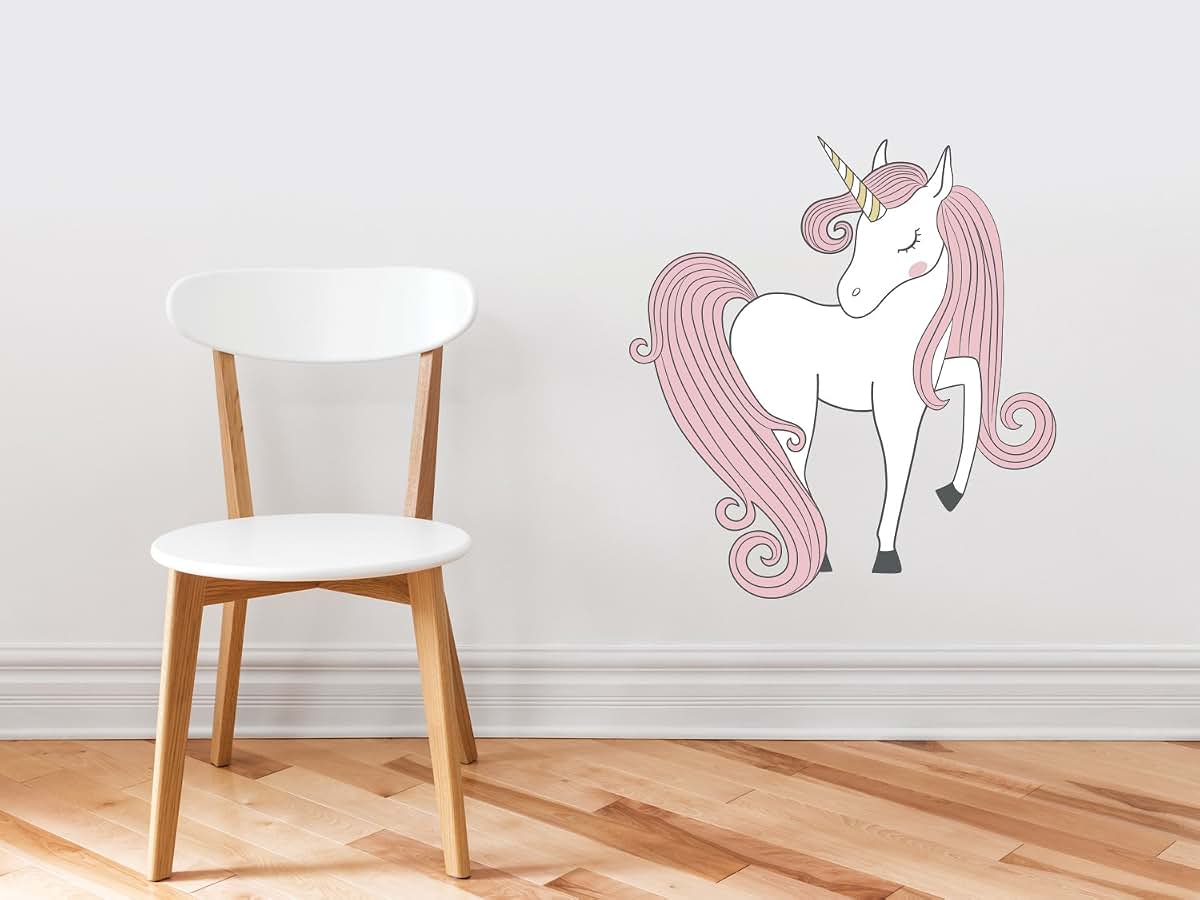 Sunny Decals Unicorn Fabric Wall Decal Peel And Stick Decor