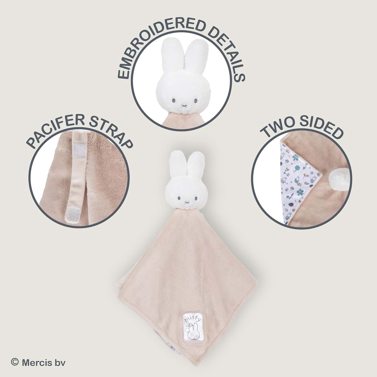 Kids Preferred Miffy Baby Blanket With Pacifier Loop (photo 3)