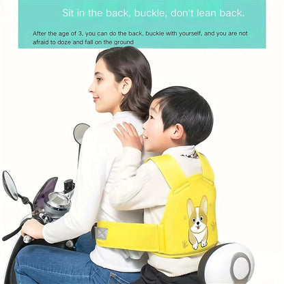Zhenzq Cartoon Pattern Motorcycle Child Reflective Adjustment Belt