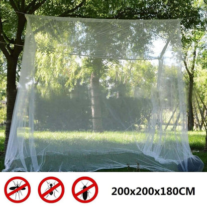 Xierdio Jumbo Mosquito Net Canopy for King Size Bed, White Polyester Mesh