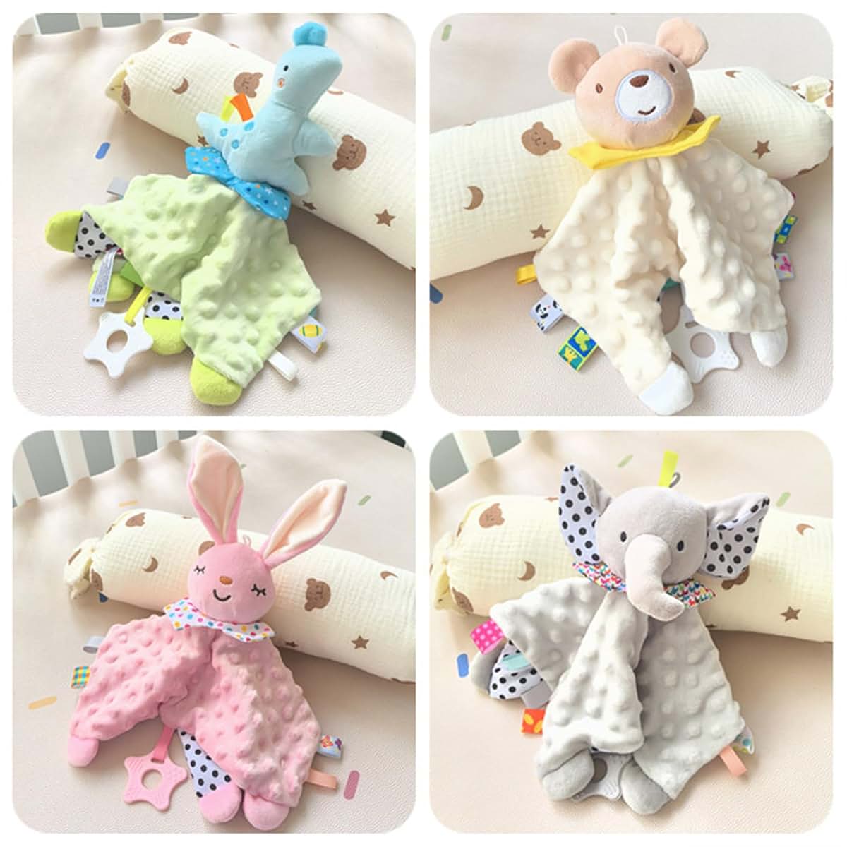 Zkbszn Infant Security Blanket with Cartoon Patterns (photo 3)