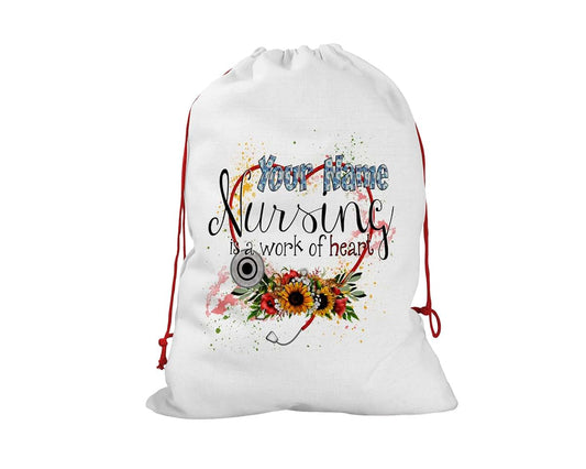 Bleu Reign Personalized Santa Sack Custom Gift Wrap Bag