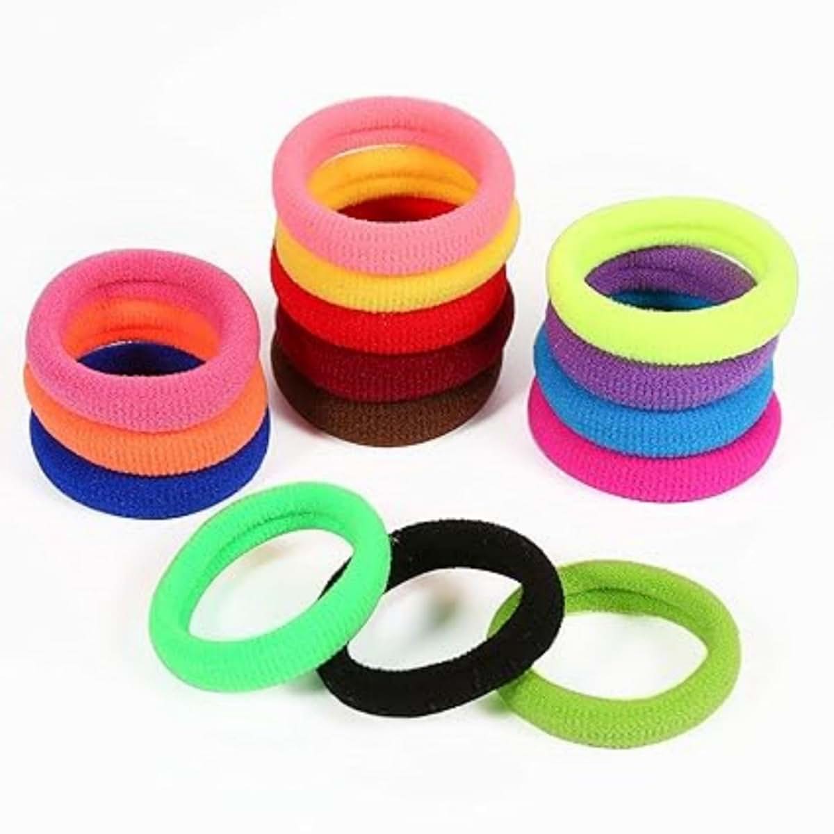 Kusport Cotton Hair Ties 10-Piece Elastic Headband Set