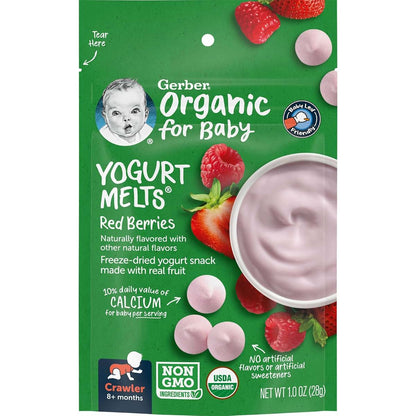 Gerber Organic Yogurt Melts Red Berries, 1 Oz