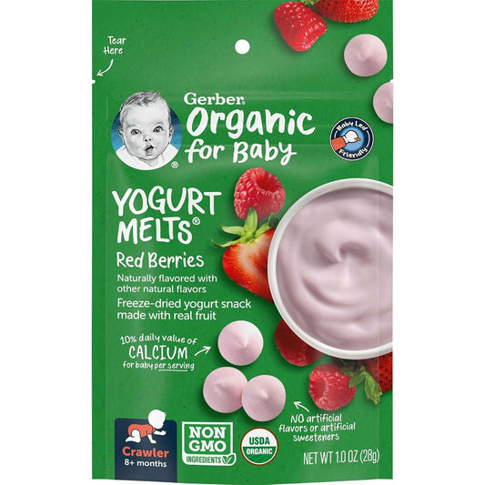 Gerber Organic Yogurt Melts Red Berries, 1 Oz
