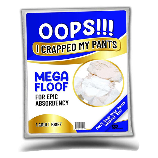 Gears Out 'OOPS I Crapped My Pants' Novelty Baby Shower Gag Gift Diaper