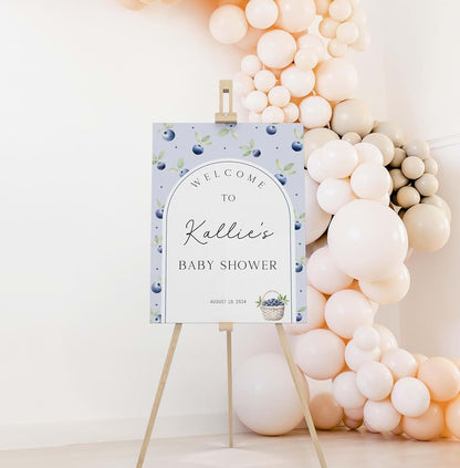 Kabeehome Welcome Poster for Baby Shower and Gender Reveal