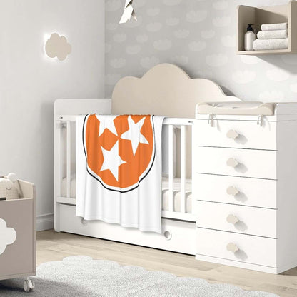 FULVO Baby Blanket Tennessee Orange Tristar Baby Swaddle Blankets 30"X 40" Blanket Shower Gifts Toddler Bedding (photo 2)