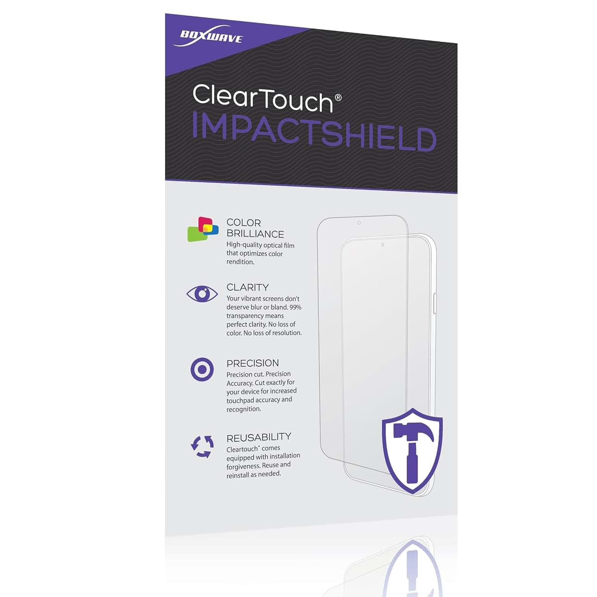 BoxWave ClearTouch ImpactShield Screen Protector for Momcozy Video Baby Monitor (5 in), 2-Pack