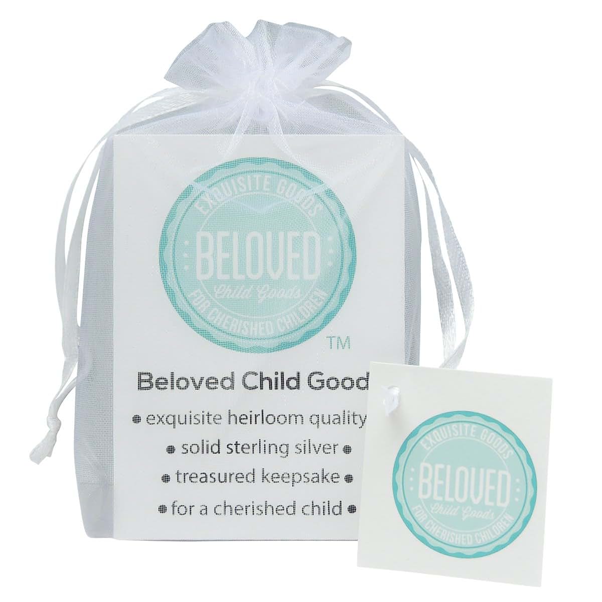 Beloved Child Goods Sterling Silver Heart on Sterling Silver Chain for Babies (12") and Toddlers & Girls (14") Makes a (photo 2)