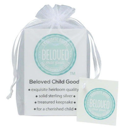 Beloved Child Goods Sterling Silver Heart on Sterling Silver Chain for Babies (12") and Toddlers & Girls (14") Makes a (photo 2)