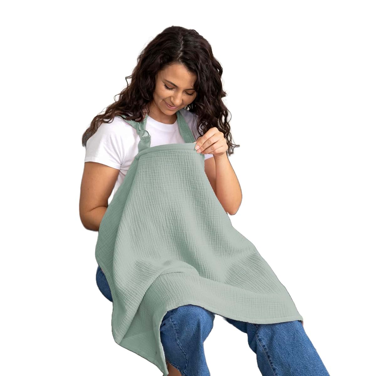 Superior Design Evergrwn Multi-use Privacy Nursing Cover Up for Breastfeeding, 100% Cotton Breathable Nursing Cover (photo 2)