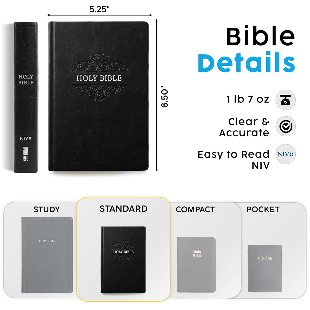 Printualist Personalized NIV Bible With Custom Engraved Black Cover (photo 4)