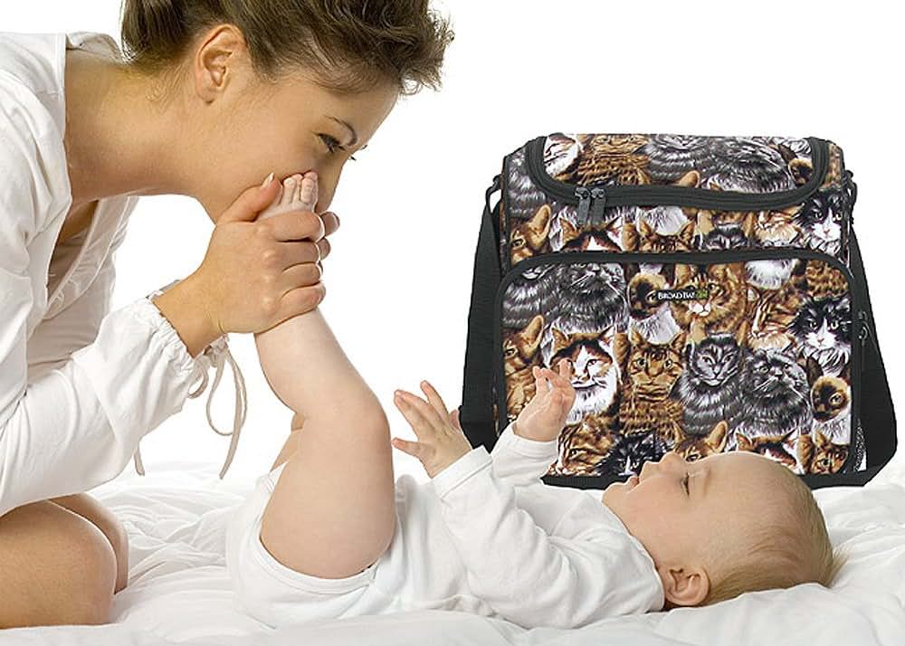 Broad Bay Cats CAT Diaper Bag Cat Baby Gift For DAD or MOM