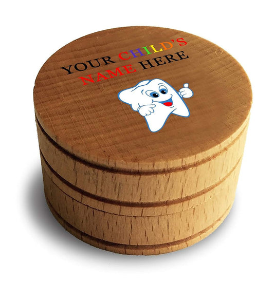Hat Shark Custom Personalized Memento Dream Keepsake Baby Tooth Box - My First Tooth Fairy Box - Your Child's Name