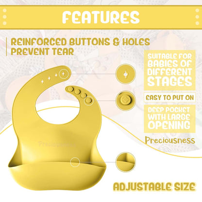 Baby Bib for Mealtime Messes and Easy Cleanup