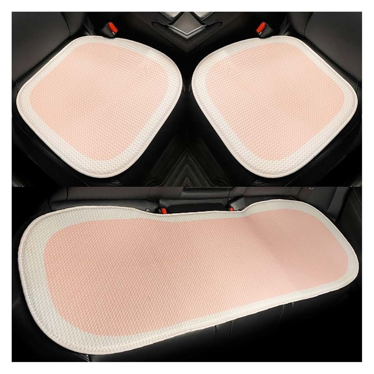 LGSETU Summer Pink White Cooler Cushion Ice Silk Breathable Car Backrest (photo 4)