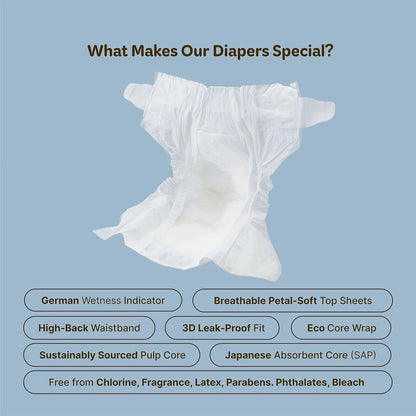 ManuKind Baby Starter Kit Size 2, 8-15 lbs, With Manuka Honey Diapers And Wipes (photo 2)