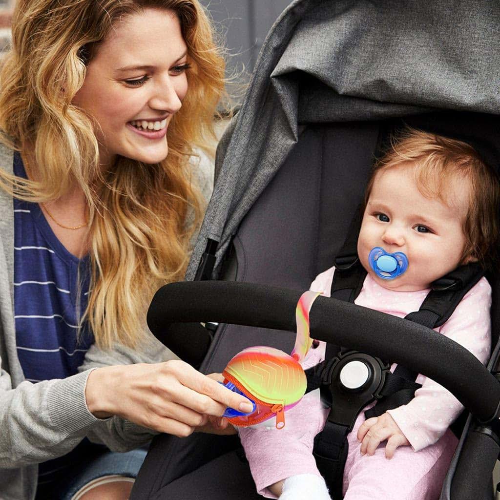 Ecovona Silicone Pacifier Holder Case - Rainbow (photo 3)