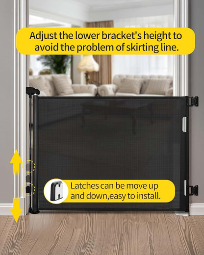 BabyOneStop Retractable Mesh Gate for Doorways and Stairs